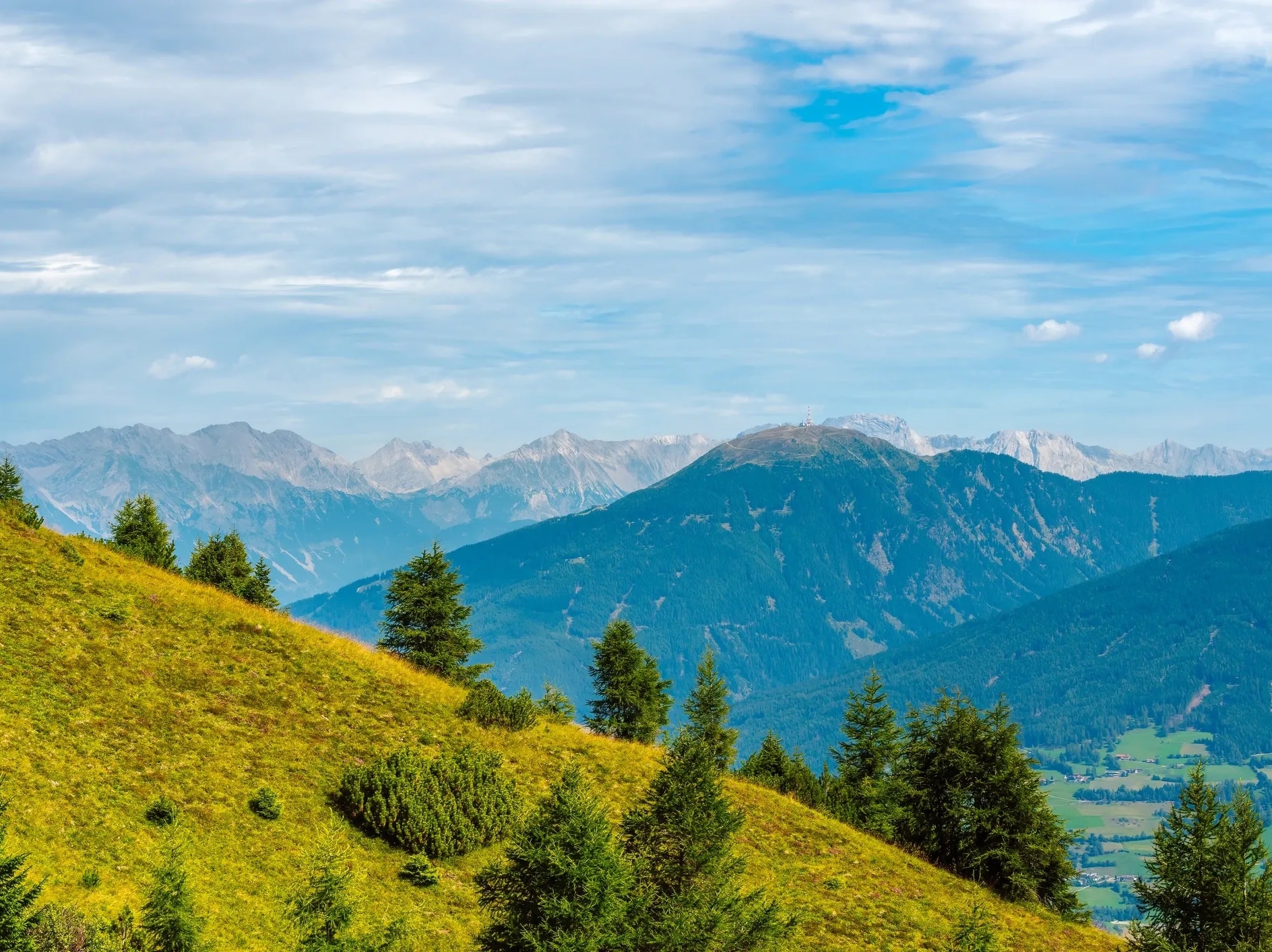 Austrian Tyrol alpine meadow mountains Innsbruck