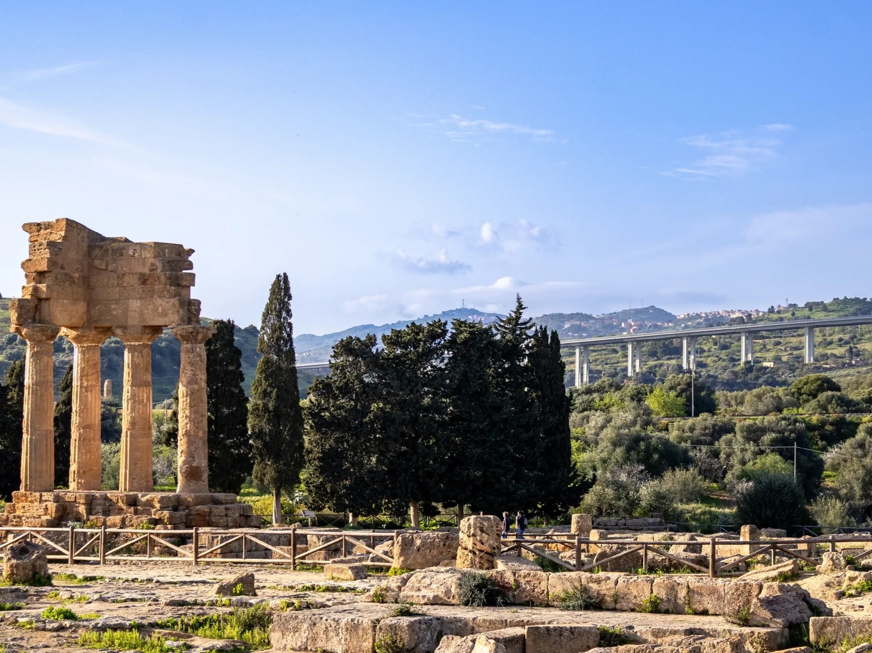 Sicily Italy ancient Greek temple Agrigento landscape