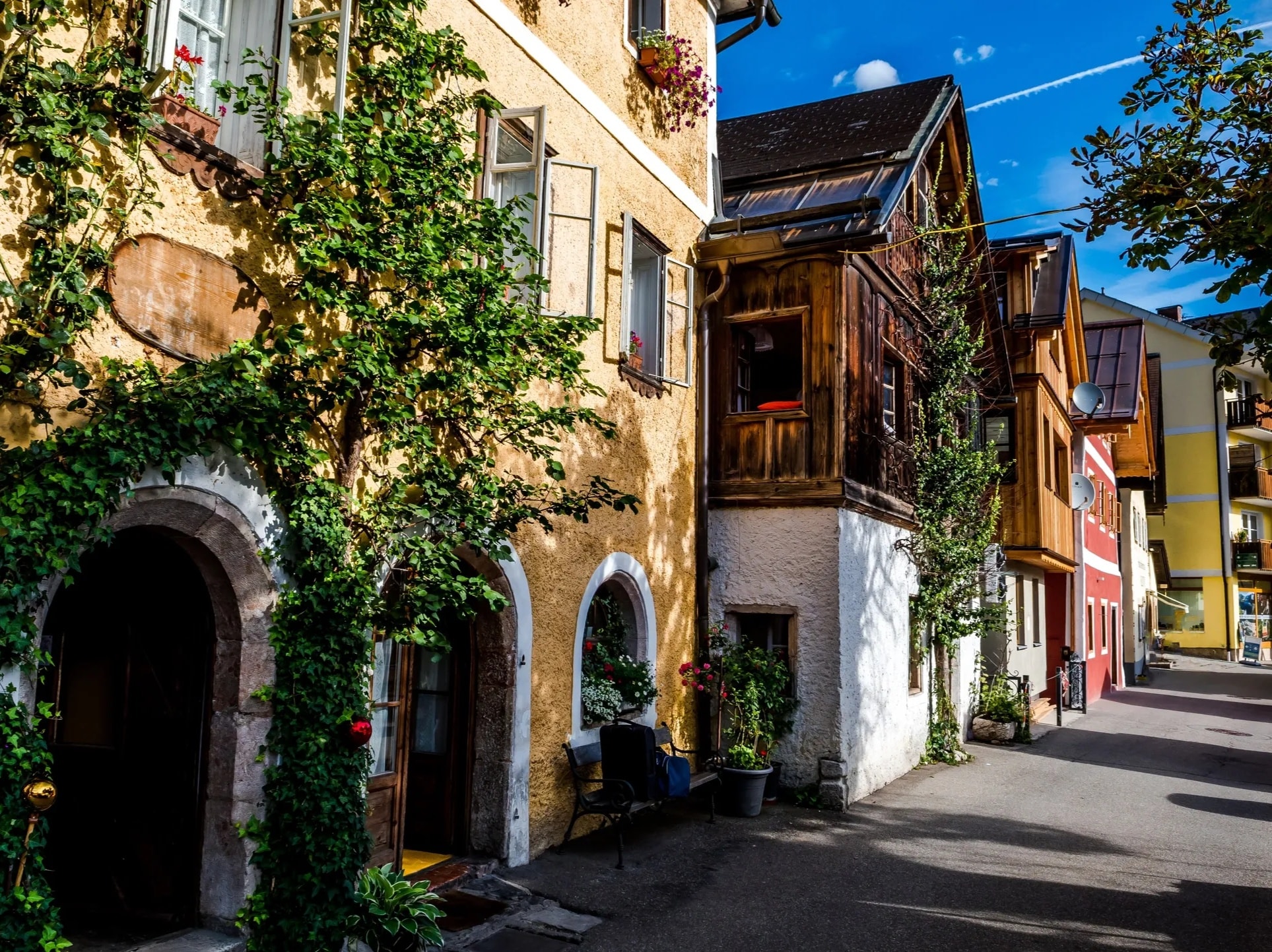 Medieval cobblestone street in a hidden European village