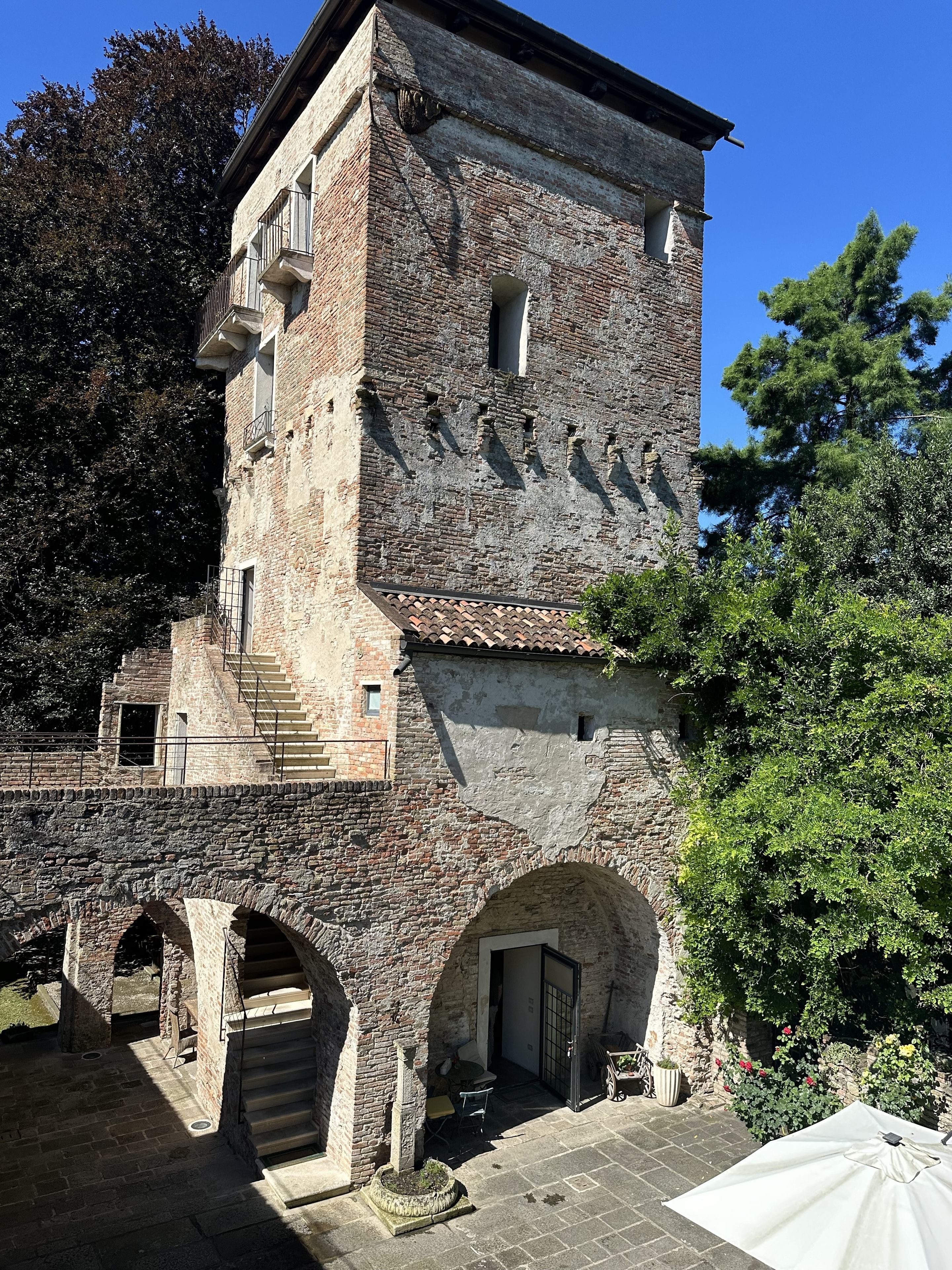 Scenic European countryside vineyard and estate